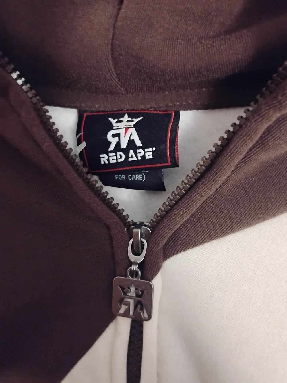 Men's Brown Zip-Up Hoodie Sweater And Matching Sweatpants